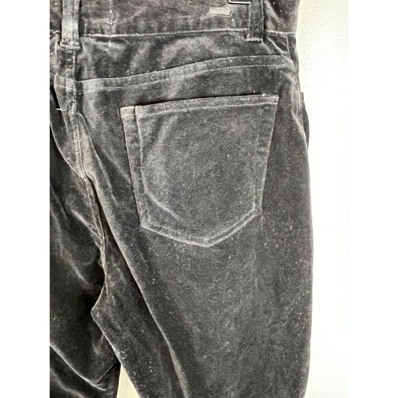 Ralph Lauren Petite Black Velvet Pants Size 8 petite VTG Y2K Gorpcore - Picture 7 of 16